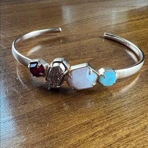 Kendra Scott Gold Cuff with Multi-Stone Accents